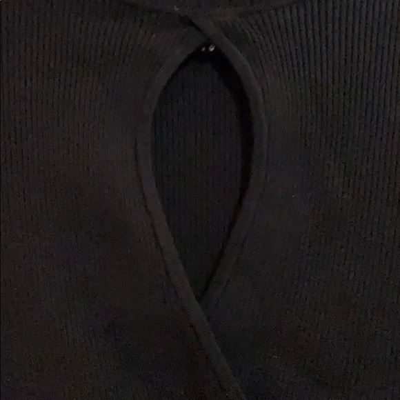 Bebe green black bubble keyhole turtleneck dress M - Picture 3 of 9